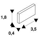 1-Capuchon d'extrémité monophasé 2 pièces, version pour montage en surface