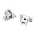 Endcaps for 1 Phase Tracks, 2 items, white