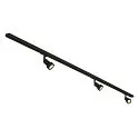 SLV 1 Phase-High voltage-Set incl. 3x PURI Spot and 3x LED GU10 lamps/bulbs and accessory, black