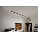 SLV 1 Phase-High voltage-Set incl. 3x PURI Spot and 3x LED GU10 lamps/bulbs and accessory, black