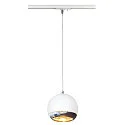 1- Luminaire à suspension monophasé LIGHT EYE 150 QPAR 111 GU10, chrome, blanche