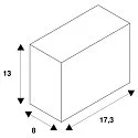 SLV Boîtier intégré BEDSIDE, noir 