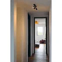 SLV Spot PURI 3 avec anneau décoratif GU10, noir 