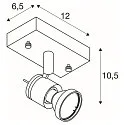 SLV Spot ASTO 1 GU10, aluminium brossé