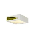 SLV Plaster Ceiling luminaire GL 104 E27, rectangular, white plaster