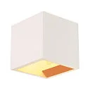 Luminaire mural PLASTRA CUBE angulaire G9, blanche