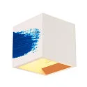SLV Luminaire mural PLASTRA CUBE angulaire G9, blanche