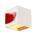 SLV Luminaire mural PLASTRA CUBE angulaire G9, blanche