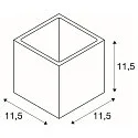 SLV Luminaire mural PLASTRA CUBE angulaire G9, blanche