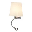 SLV Luminaire mural COUPA FLEX avec interrupteur, avec spot LED, réglable G9 IP20, chrome 