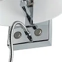SLV Luminaire mural COUPA FLEX avec interrupteur, avec spot LED, réglable G9 IP20, chrome 