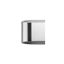 SLV Luminaire mural ASSO 300 haut bas, ovale IP20, aluminium brossé gradable