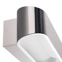 SLV Luminaire mural ASSO 300 haut bas, ovale IP20, aluminium brossé gradable