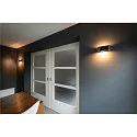 SLV Luminaire mural OSSA 300 haut bas, ovale R7s IP20, noir  gradable