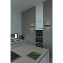 SLV Luminaire mural OSSA 300 haut bas, ovale R7s IP20, noir  gradable