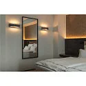 SLV LED Wall luminaire CARISO WL-4 LED, 2x 9W LED, 2700K, black/brass
