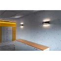 SLV LED Wall luminaire CARISO WL-4 LED, 2x 9W LED, 2700K, black/brass