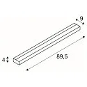 SLV Luminaire mural SEDO LED 21 haut bas, angulaire, langue IP20, satiné, blanche 