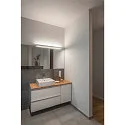 SLV Luminaire mural SEDO LED 21 haut bas, angulaire, langue IP20, aluminium brossé, satiné 