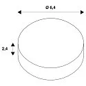 SLV Optional decoration ring for ENOLA B Ceiling spots, black