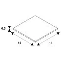 SLV Cadre de montage DOWNUNDER PUR 80x80 angulaire, aluminium