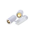 Spot ENOLA B DOUBLE SPOT à 2 flammes, pivotant, rotatif GU10 IP20, blanche gradable