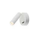 LED Wall Spot KARPO LED Ceiling spot, round, 7,5W LED, 3000K, with switch, white