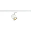 Projecteur triphasé ENOLA C TRACK réglable, commutable IP20, blanche 