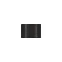 Abat-jour FENDA Ø 30CM plat, cylindrique, cuivre, noir 