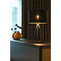 SLV Abat-jour FENDA Ø 30CM plat, cylindrique, cuivre, noir 