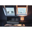 SLV Lampe de table FENDA STRAIGHT BASIS avec interrupteur, sans abat-jour E27 IP20, noir 