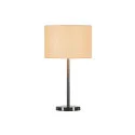 SLV Lampe de table FENDA STRAIGHT BASIS avec interrupteur, sans abat-jour E27 IP20, nickel brossé 