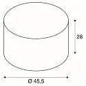 SLV Accessories for FENDA Shade, Ø455, round, black/copper