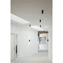 SLV Luminaire à suspension HELIA 40 PD version pour montage encastré, noir 