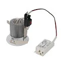 SLV LED Recessed luminaire CONTONE ROUND Downlight, adjustable, white, IP44