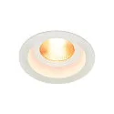SLV LED Recessed luminaire CONTONE ROUND Downlight, adjustable, white, IP44