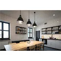 SLV Pendant luminaire PARA 380, suitable for LED, black