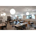 SLV Luminaire à suspension ROTOBALL 50 PD grand, rond, avec diffuseur E27 IP20, gris argent gradable