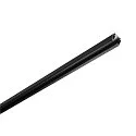 Rail triphasé pour montage en surface S-TRACK ON/OFF 2M commutable, noir