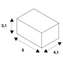 SLV Connecteur longitudinal EASYTEC II Gris argent