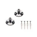 WALL HOLDER, for TENSEO low-voltage wire system, short, 2 items, chrome