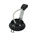 SLV Lumière encastrée PIREQ QPAR51 ROUND DOWNLIGHT pivotant, rotatif GU10 IP20, noir mat gradable