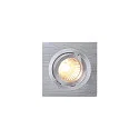 SLV Lumière encastrée PIREQ QPAR51 SQUARE DOWNLIGHT pivotant, rotatif GU10 IP20, aluminium brossé gradable
