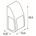 SLV Luminaire mural d'extérieur KERAS ELT E27 IP54, anthrazit