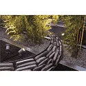 SLV Lampe à piquet de terre NAUTILUS 10 avec prise de courant, réglable GU10 IP65, mat, Gris argent gradable