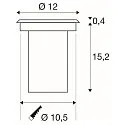 Projecteur encastré SOLASTO rond GU10 IP67, acier inoxydable