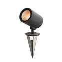 SLV Projecteur d'extérieur HELIA SPOT L avec prise de courant, dimmable, pivotant à la cardan IP66, anthrazit gradable