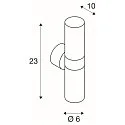 SLV Luminaire mural d'extérieur ASTINA OUT GU10 IP44, anthrazit