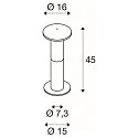 SLV Lampadaire d’extérieur ALPA MUSHROOM E27 IP55, gris, opale