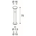 SLV Lampadaire d'extérieur ALPA MUSHROOM 75 E27 IP55, anthrazit